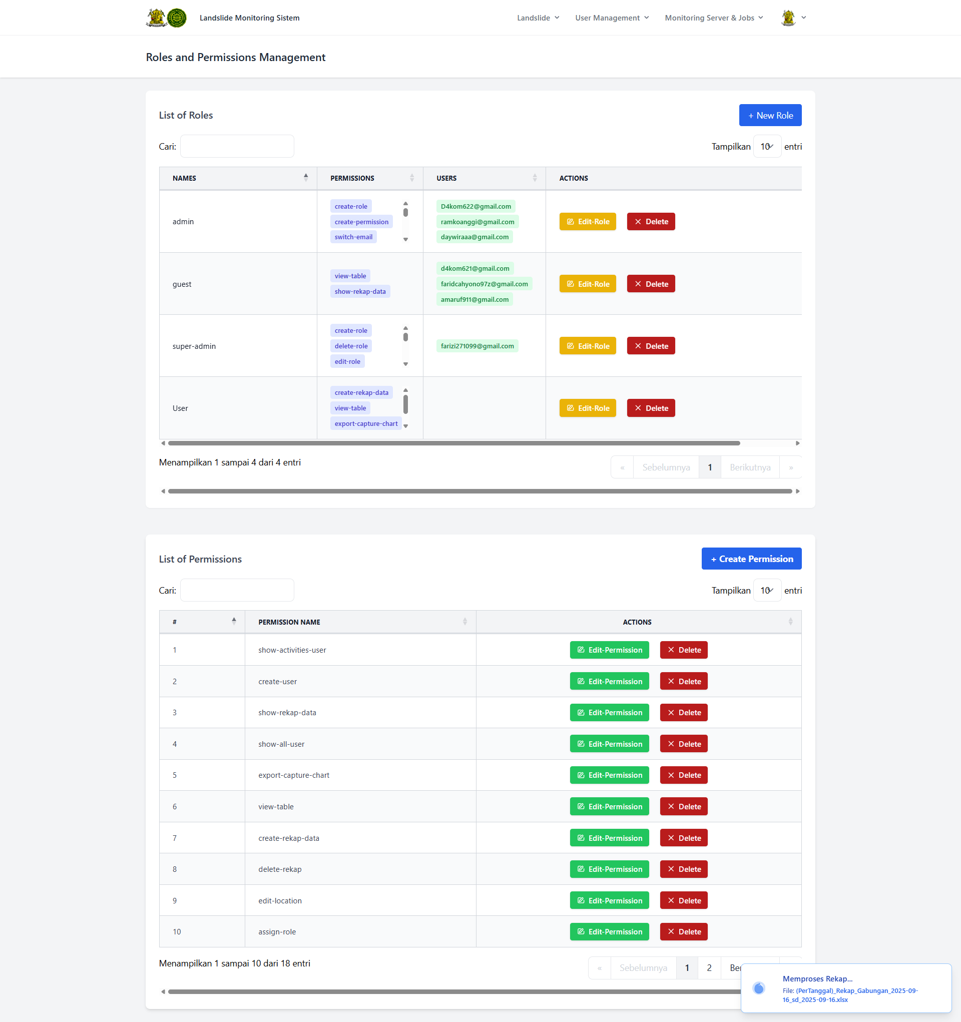 Landslide Monitoring System