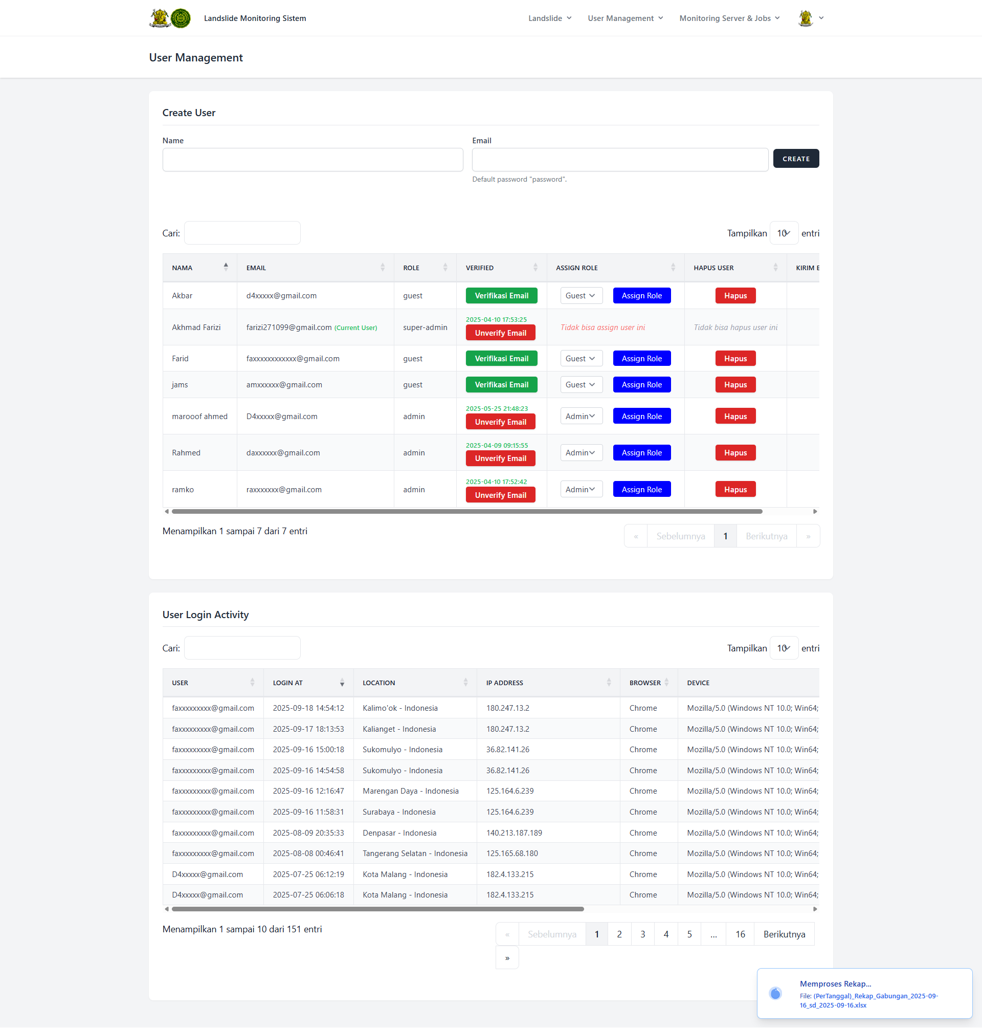 Landslide Monitoring System